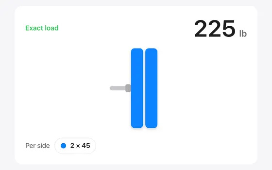 Plate calculator: the web tool with an example entered and its computed result